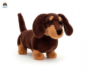 Jellycat 奥托腊肠犬（大号：17厘米x18厘米）